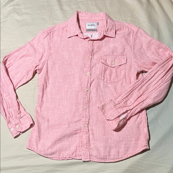 Goodfellow & Co Men's Light Pink Casual Button Down Shirt - Picture 1 of 7